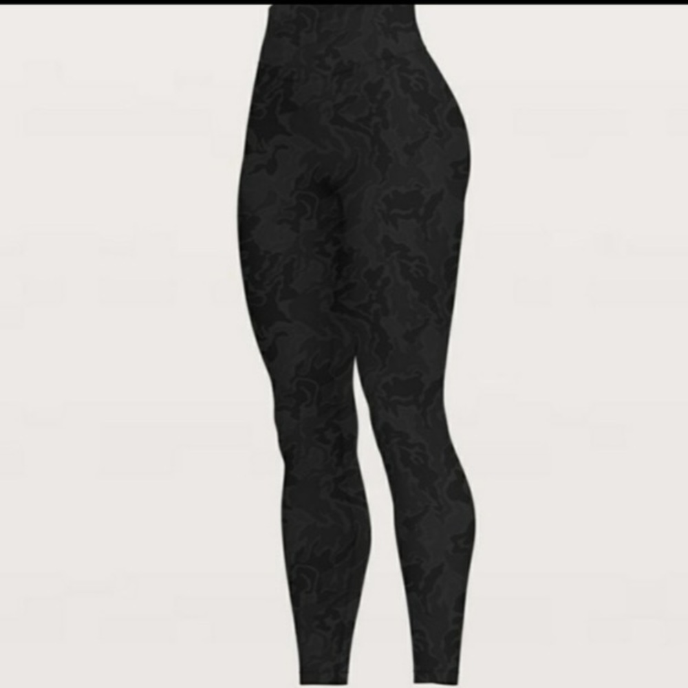 Black camo leggings